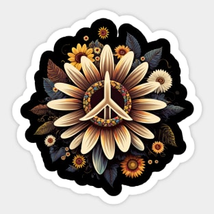 Peace Daisy Sticker